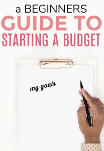 Start with Budgeting